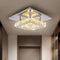 Small Led Chandelier Semi Flush Mount Crystal Lighting Modern Ceiling Crystal Lamp