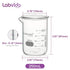 Heavy Duty Glass Beakers Set, 6 pcs of 250ml Thick-Walled, 3.3 Boro Griffin Low Form with Double Scale Graduation