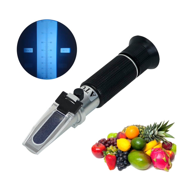 0-80% Brix Meter Refractometer: Portable Honey Refractometer for Measuring Sugar Content