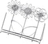 dohobby Metal Hollow Flower Business Card Holder, Open Card Stand Organizer for Home Office Desk