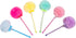 Puff Pom Poms Party Pens -6 Pack - Party Favor, Stocking or Gift Basket Stuffer by Generic
