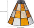 6.49X6.49X5.23In Hammered ABOOFAN Glass Lampshade Replacement for Bedside Lamp Pendant Light Wall Sconce Stained Glass