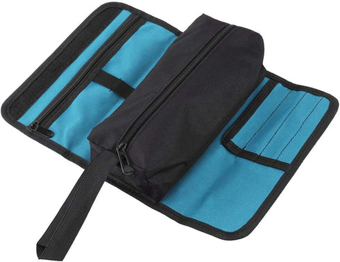 Tools Roll Holder Foldable Storage Bag, Roll Up Tool Pouches for Electrician Technician Homeowner