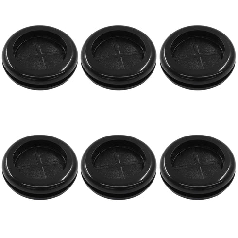 Dijedev 1-3/16 inch 1-1/2 inch Grommets 6Pcs Grommet ID x Drill Hole Dia Rubber for Wiring, Double Sided Rubber Plugs
