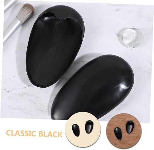 40pcs Black Ear Protector Caps for Hair Dyeing Reusable Heat-Resistant Ear Covers Soft and Comfortable for Home