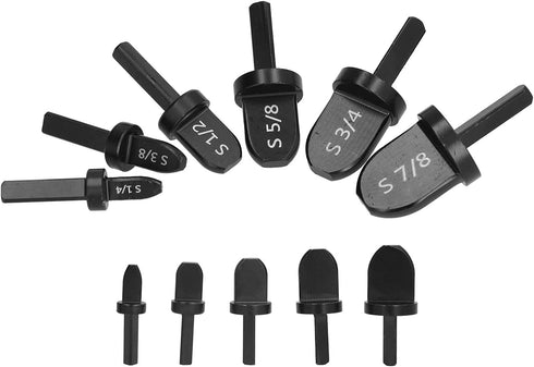 6PCs Swaging Tool Drill Bit Set for Copper Aluminum Pipes, HVAC Tools for Air Conditioner Maintenance