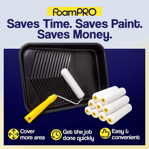 FOAM PRO 176-10 Foam Paint Roller, Pack of 10