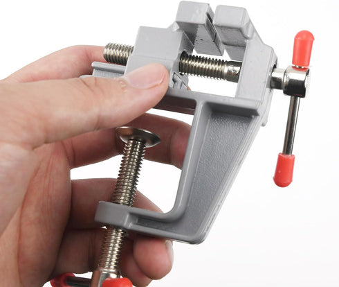 Mini Jeweler Table Clamp, Craft Table Repair Tool, Portable Work Small Bench Vise for Jewelry Making & Electronics