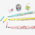 Molang Figure Cartridge Pencil Set, 4pcs Kawaii Korean Stationery, Cute Refillable Mechanical Pencils