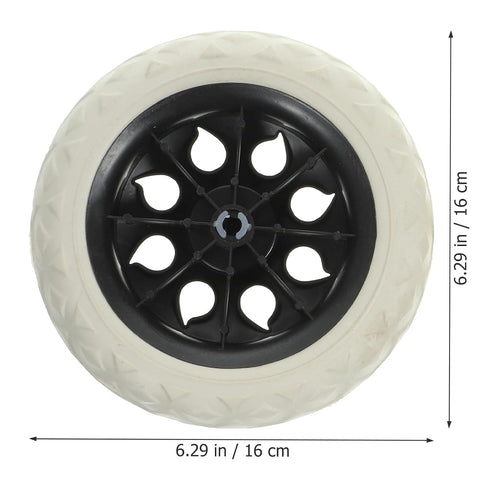 6.3 Inch 2 Pack EXCEART Heavy Duty Shopping Cart Caster Wheels Replacement for Trolley Utility Cart Rubber Rolling