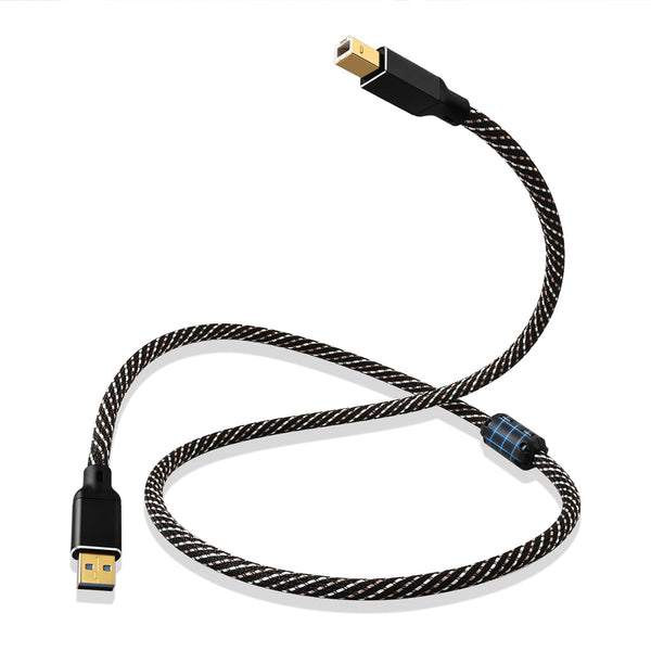 3.0 USB 4.92ft HiFi Audio Cable -USB A to USB B,4N OFC