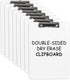 Dry Erase Clipboard 8 Pack - Hardboard Clip Board 8.5x11 for Classroom, Double-Sided White Board, Office & School Supply