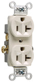 Pass & Seymour Legrand CR20LACC12 20 Amp Commercial Specification Grade Duplex Receptacle Outlet, Side Wire,