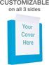 Oxford 3 Ring Binders, Durable 1 Inch D Rings for School and Office, ClearVue Presentation Binder, Blue, 4PK