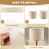 Axrivonte Set 2,Linen Lampshades,10.24" 10.24" 7.48" Beige Lamp shades of Drum Top x Bottom x High Small Lamp Shade