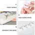 8pcs Set Cabilock Adhesive Storage Box Sliding Wheels White Steel Ball Bearing Casters for Furniture Cart Trash Bin
