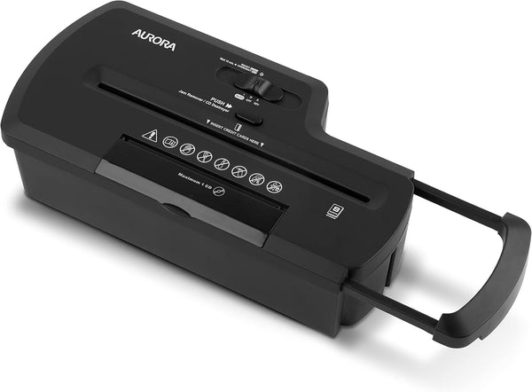 Aurora Professional Strip Cut Paper Shredder, 8-Sheet Strip-Cut without Wastebasket