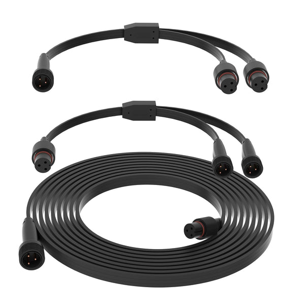 SIWBSYDD 32FT Extension Cable Kit for Govee Permanent Outdoor Lighting,Extension Cable Compatible with