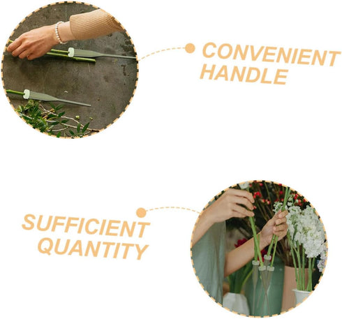 DECORNIJIA 100pcs Floral Water Tubes for Flower Arrangements Sturdy Plastic Vials for Fresh Flower Cuttings Optimal
