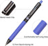 WRITECH Retractable Gel Ink Pens: Blue-Ink 0.7mm Medium Point Color Pen for Journaling Smooth Writing Quick-dry Fine Tip No Bleed & Smear & Smudge Set 8ct