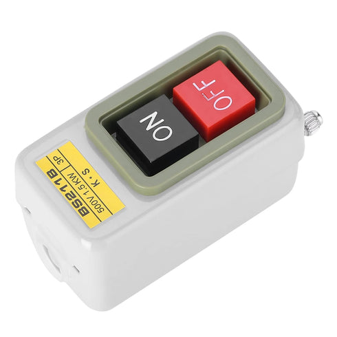 BS211B 3P AC Motor On Off Switch, Self-Locking Push Button Power Switch 220V/380V