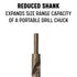 Drill America - D/ACO3/8X1/2 1/2" Cobalt Reduced Shank Drill Bit with 3/8" Shank, D/ACO Series