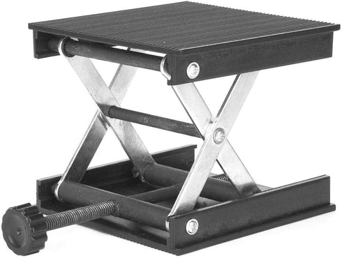 3.5"x3.5" Lab Scissors Jack, 90 x 90mm Level Plastic Plate & Metal Bracket Lifting Jack Platform Stand