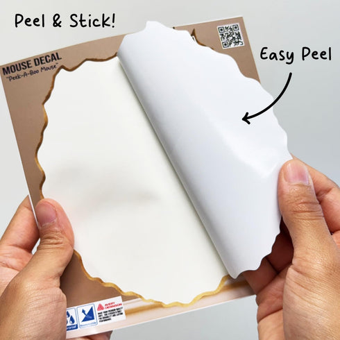5.1inch 2 Pack. 3D (#1) GRITKULTURE Removable Mouse Sitting on Toilet in Mouse Hole Decal Sticker Mouse Hole in The