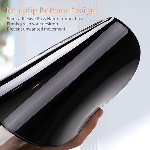 Ergonomic Mouse Pad with Wrist Support - Comfortable Gel Mouse Pad with Non-Slip Rubber Base for Office & Home + Cup