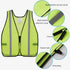 SIFE 1 Pack High Visibility Reflective Safety Vest, Lightweight Neon Yellow Mesh Fabric for Men and Women