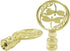 Zorfeter 2 PCS Double Dragonflies Lamp Finial, Gold Decorative Finial Antique Brass Lamp Shade Toppers, Hollowing Out