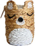 VIETBAS Holder-set 4 Cute Animal Woven Basket Organizer - Decorative Corgi Makeup Brush