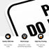 Sigo Signs 12x18 Inches, .063 Please Do Not Flush Baby Wipes Cleaning Wipes Sign, Rust Free Aluminum, Fade Resistant