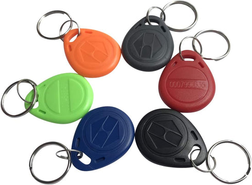YARONGTECH 125khz Key Fob, Access RFID Tag EM4100 Chip for Access Control, Pack of 10