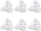 MR16 LED Bulbs, 5W Warm White 2700K-3000K, 12V Gu5.3 Bi-pin Base, Landscape Low Voltage Spotlights, 6-Pack Halogen