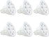 MR16 LED Bulbs, 5W Warm White 2700K-3000K, 12V Gu5.3 Bi-pin Base, Landscape Low Voltage Spotlights, 6-Pack Halogen