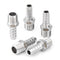LTWFITTING Stainless Steel 316 Barb Fitting Coupler/Connector, 5/16" Hose ID x 1/4" Male NPT, Pack of 5