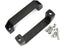 2-Pack Black Aluminium Alloy Handle | Rectangular Industrial Pull Handle for 30 Series Aluminum Extrusion Profile 120mm