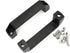 2-Pack Black Aluminium Alloy Handle | Rectangular Industrial Pull Handle for 30 Series Aluminum Extrusion Profile 120mm