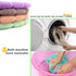 Renashed 4 Pcs Soft Toilet Seat Cover Pad Thicker Washable Cloth Different Colors