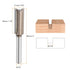 2pcs 1/4 Inch 7/16" 2 1.18 Inch YG6 HARFINGTON Straight Router Bit Shank Cutting Dia, Flutes Cutting Length Carbide