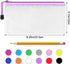 Umriox Pencil Pouches Bulk, 9.2 x 4.7 in (12 Colors, 36 Packs), Mesh Zipper Pouch for Bill Stationary Storage