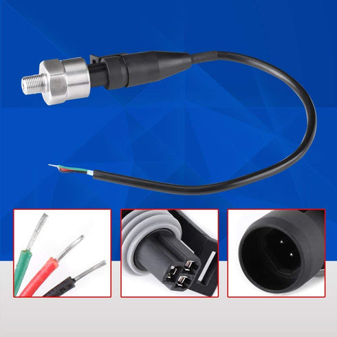 1/8NPT Thread Stainless Steel Pressure Transducer Sender Sensor 30/100 /150/200/300/500 psi for Oil Fuel Air Water(300PSI)