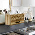 BLU MONACO Natural Wood Desktop Pen Organizer - Stylish Pen Holder with Drawer for Office and Art Supplies