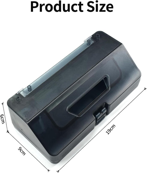 Viomi Water Tank Dust Box Filter, Two-in-One Collection Box Filter for VIOMI V2 V2 PRO V3 Robot Vacuum Cleaner (Black)