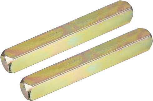uxcell 2Pcs Door Knob Spindle, Gold Spare Door Handle Spindle Bar, 55mm Long Replacement Parts