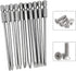 10pcs 100mm Magnetic Flat Slotted Phillips Screwdriver Bit Set - 1/4 Inch Hex Shank S2 Steel Drill Bits.