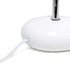 LT2005-WHT 1 Count (Pack 2), Simple Designs Stonies Small Stone Look Desk Bedside Table Lamp, of White