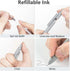MIUTME 6Pcs Gel Pens, Retractable Quick Dry Ink, Fine Point Premium Smooth Writing, Aesthetic Pens