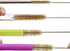 7pcs Brass Wire Tube Brush Set, 11-Inch Long Brushes for Deep Cleaning Metal, Pipes, Bottles, Gold
